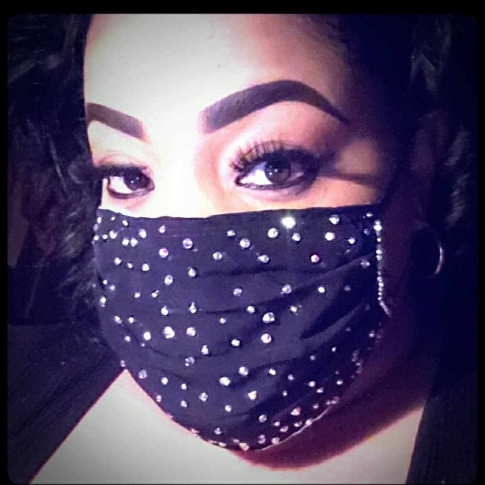 Bling face mask
